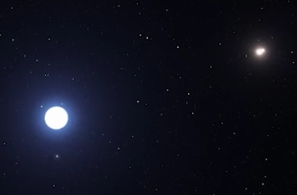 Planeta HD 131399Ab v systému tří sluncí (ESO/L. Calçada/M. Kornmesser).
