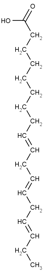 Alfa-linoleová kyselina, příklad omega-3 nenasycené mastné kyseliny