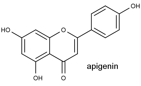 Flavonoid S3 je derivátem apigeninu ze skupiny flavonů.