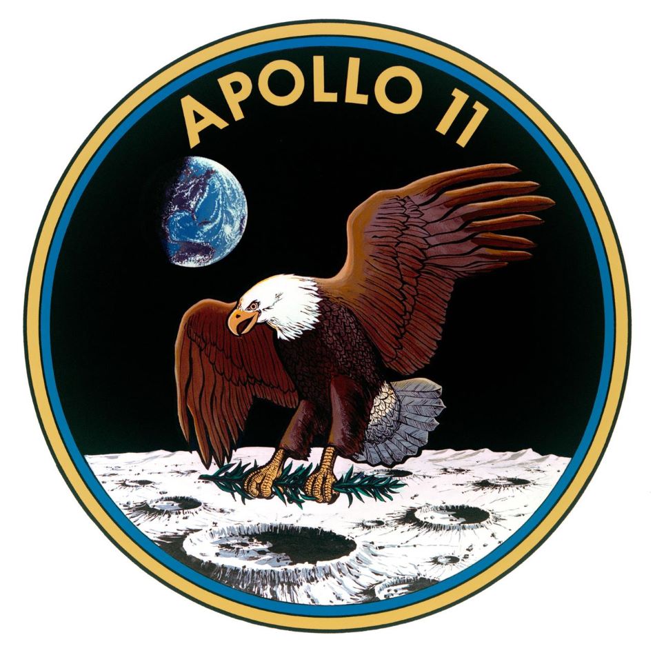 Oficiální znak mise Apollo 11, obr.NASA.