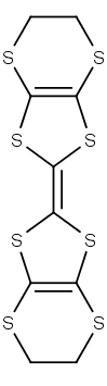 struktura bis(ethylendithio)tetrathiofulvalenu
