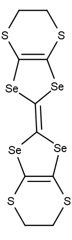 struktura bis(ethylendithio)tetraselenafulvalenu