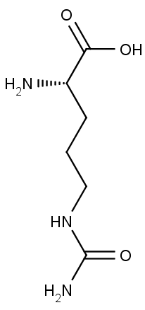 struktura bílkoviny L-citrulinu
