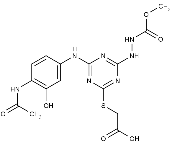Chemická struktura sloučeniny EP055.