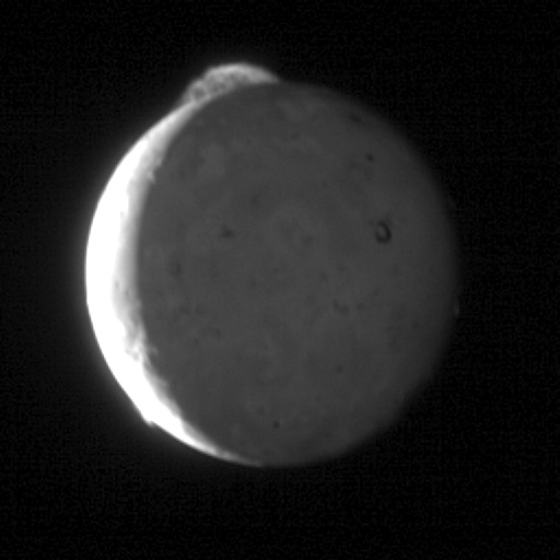 Sopečný výbuch v oblasti  Tvashtar Paterae na Jupiterově měsíci Io (foto NASA).
