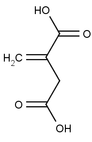 Kyselina methylenjantarová, též itakonová.