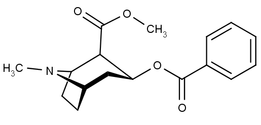 chemická struktura kokainu