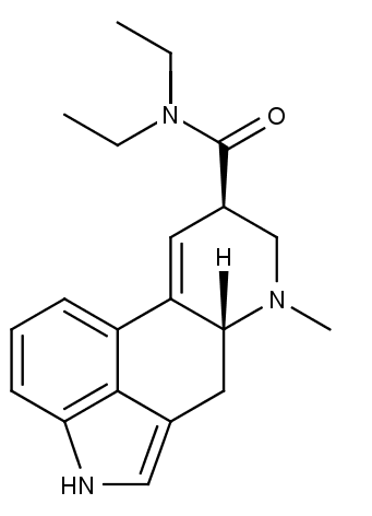 chemická struktura LSD