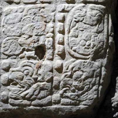 Mayský hieroglyfický text z lokality La Corona starý 1.300 let. Foto  David Stuart/Tulane University