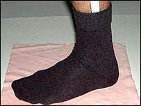vyhřívaná ponožka