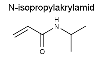 struktura N-isopropylakrylamidu