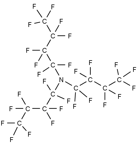 struktura perfluorotributylaminu
