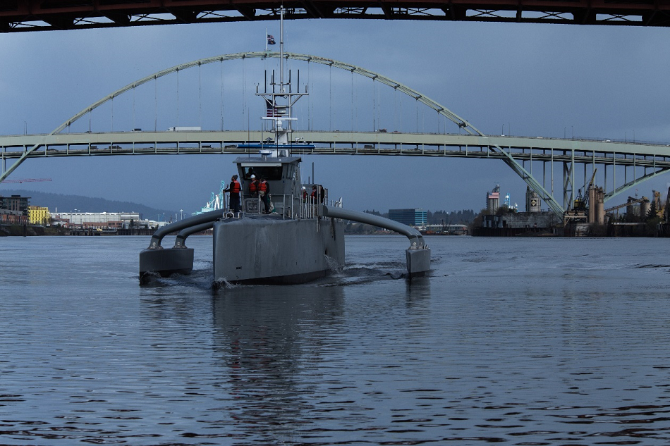 Stíhač ponorek Sea Hunter, loď nové generace, foto DARPA.