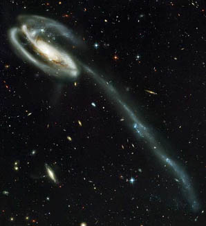 galaxie Pulec (tadpole galaxy)