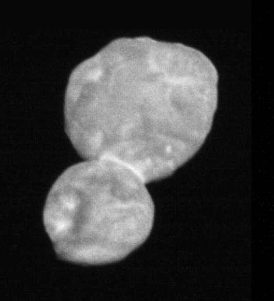 Nejvzdálenější objekt Sluneční soustavy vyfotografovaný sondou New Horizons 1.1.2019, obr. NASA, Johns Hopkins University APL, Southwest Research Institute.