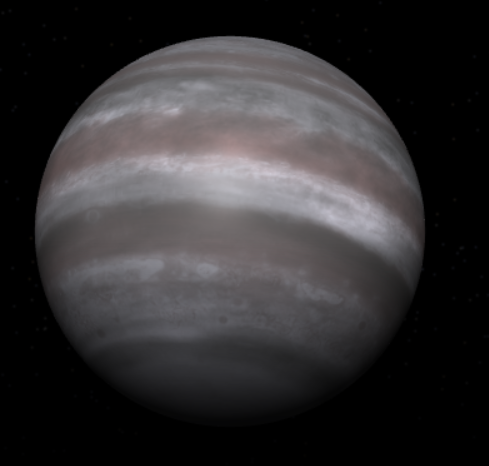 Hypotetická vizualizace planety XO-5b, obr. NASA.