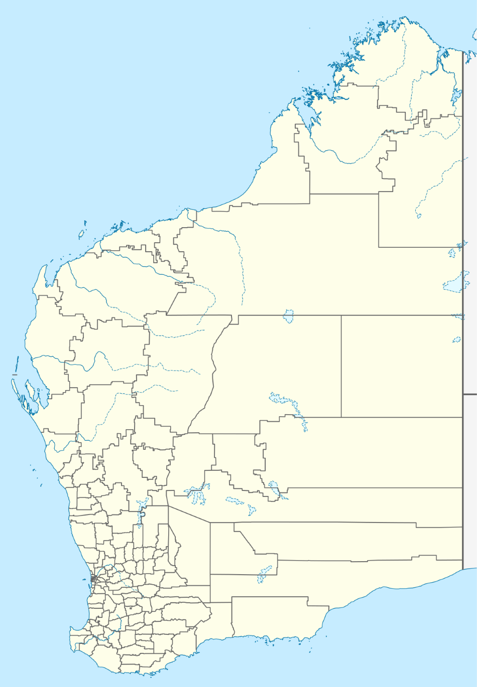 Západní Austrálie s vyznačenou polohou kráteru Yarrabubba, NordNordWest [CC BY-SA 3.0 DE (https://creativecommons.org/licenses/by-sa/3.0/de/deed.en)].